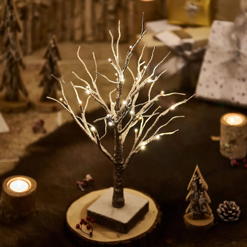Árvore de Natal Decorativa Premium com Toque Invernoso