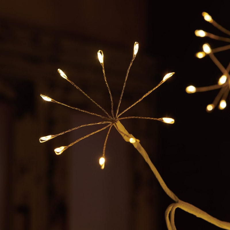 Árvore de Natal Bétula de 180cm com Luzes LED Quente e Fria ✨