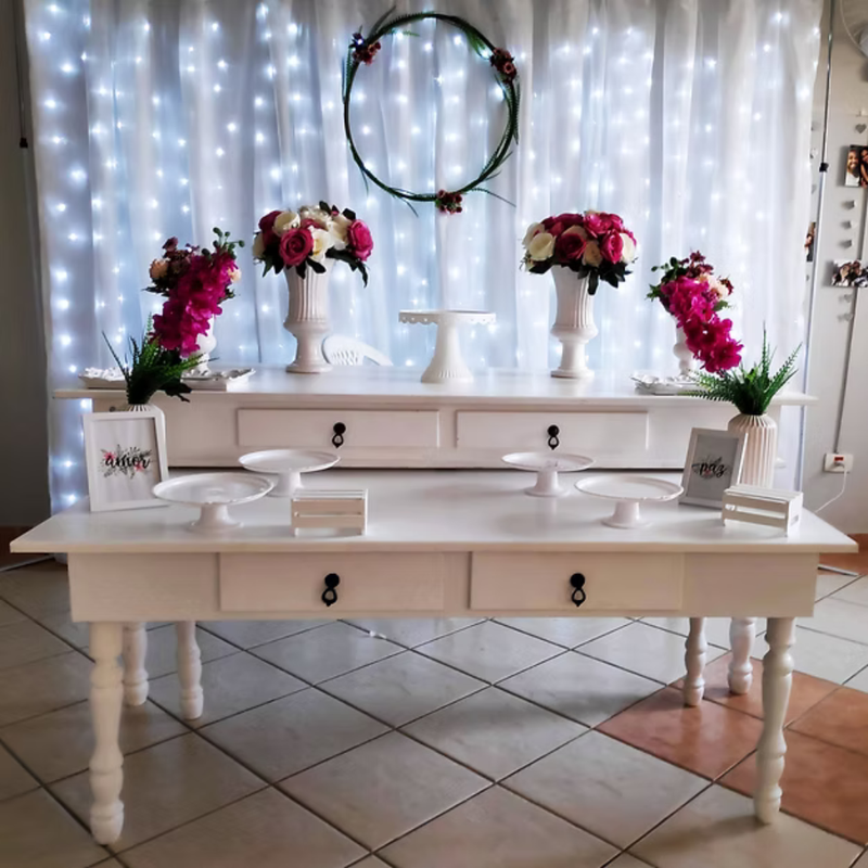 Cortina com LEDs e Controle Remoto - 8 Modos de Luz -  Para Decoração de Ambientes e Eventos