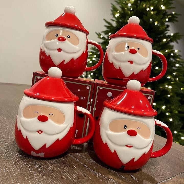Caneca Noel com Tampa e Colher